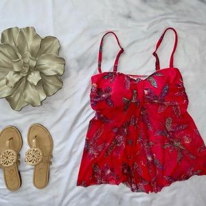 Croft & Barrow Split-Front Tankini Top